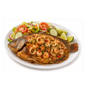 Mojarra Rellena de Mariscos