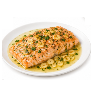 Filete Salmón Al Mojo de Ajo